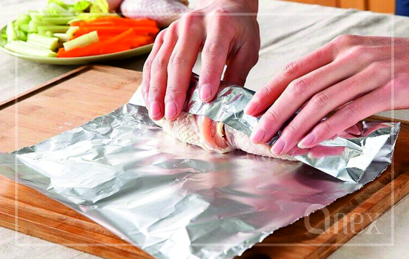 Factory worker with robotic equipment